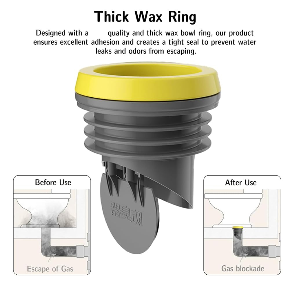 Toilet Wax Ring Toilet Flanges Wax Rings With Prevent Backflow Valve ... for Toilet Wax Ring Design