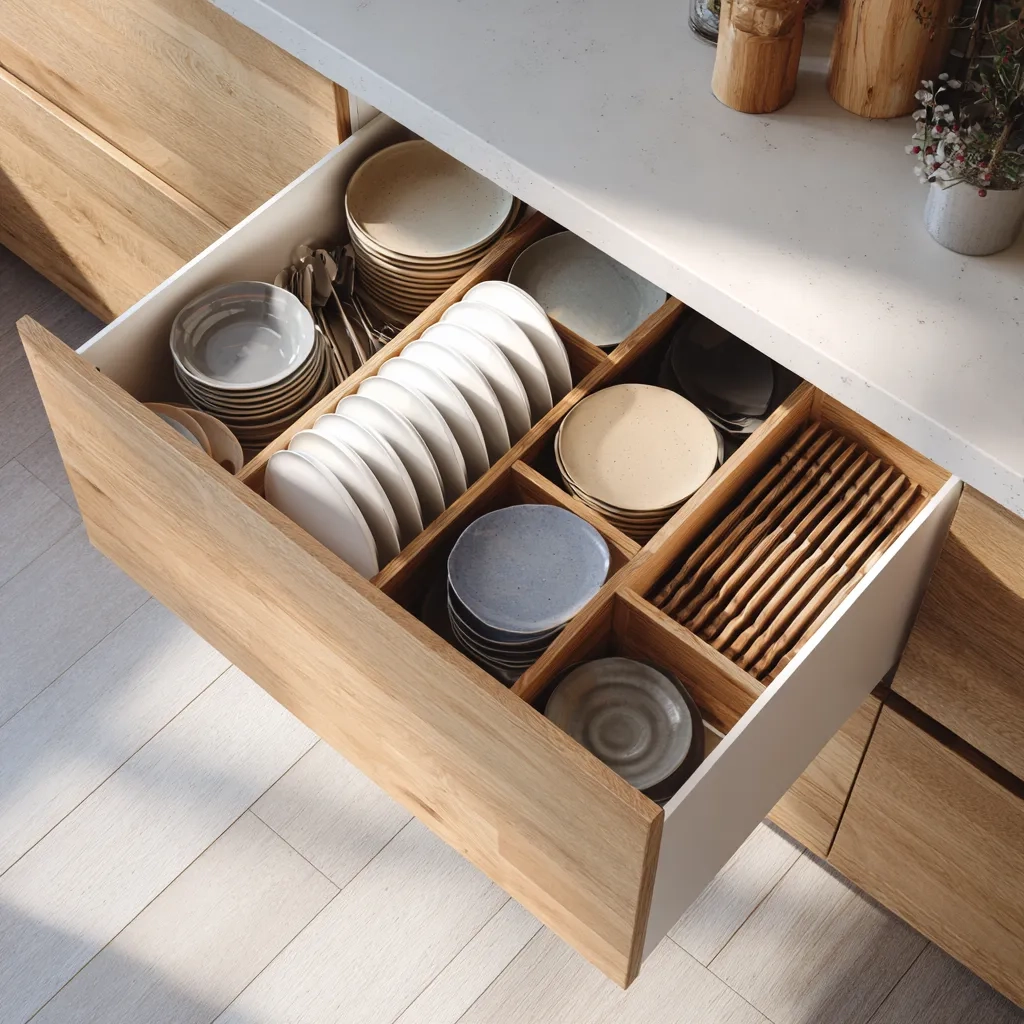 12+ Unique Kitchen Drawer Design: The Secret Behind Kitchens That Feel ... for Kitchen Drawer Design