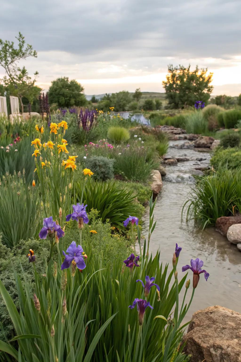 18+ Inspiring Iris Flower Bed Ideas For Your Garden - Garden.eco regarding How to design a resilient water wise garden that thrives on neglect