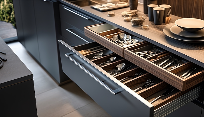 20 Kitchen Drawer Designs For A More Efficient And Organized Cooking ... inside Kitchen Drawer Design