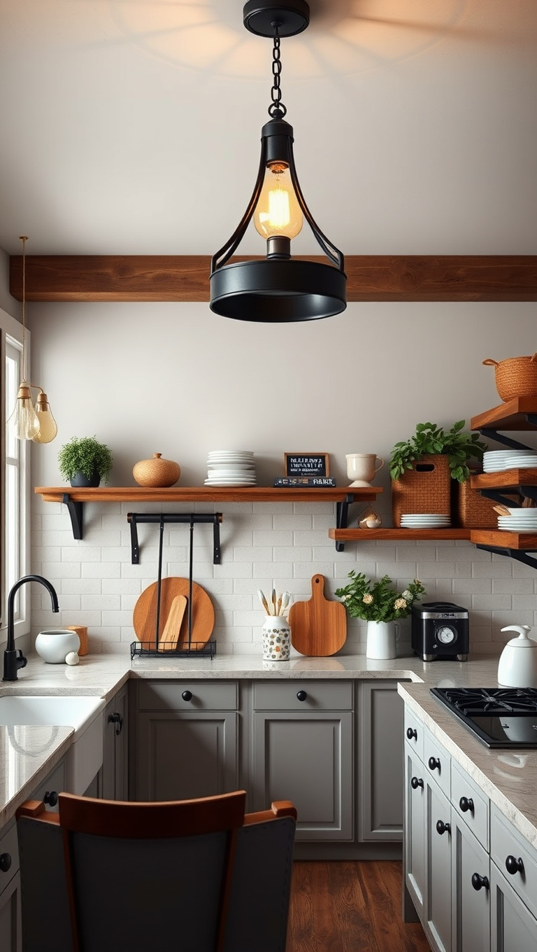 20 Stunning Ideas For Kitchens With A Statement Light Fixture ... throughout Kitchen Design Ideas