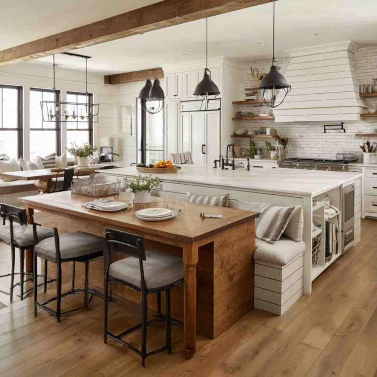 23 Top Two-Tier Kitchen Island Ideas inside Crafting the Ultimate Social Hub Using a Multi-Tiered Kitchen Peninsula