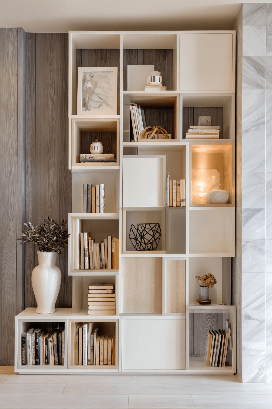 27 Bookshelves For Small Spaces That Make Tiny Rooms Feel Instantly ... pertaining to Kitchen Shelf Design