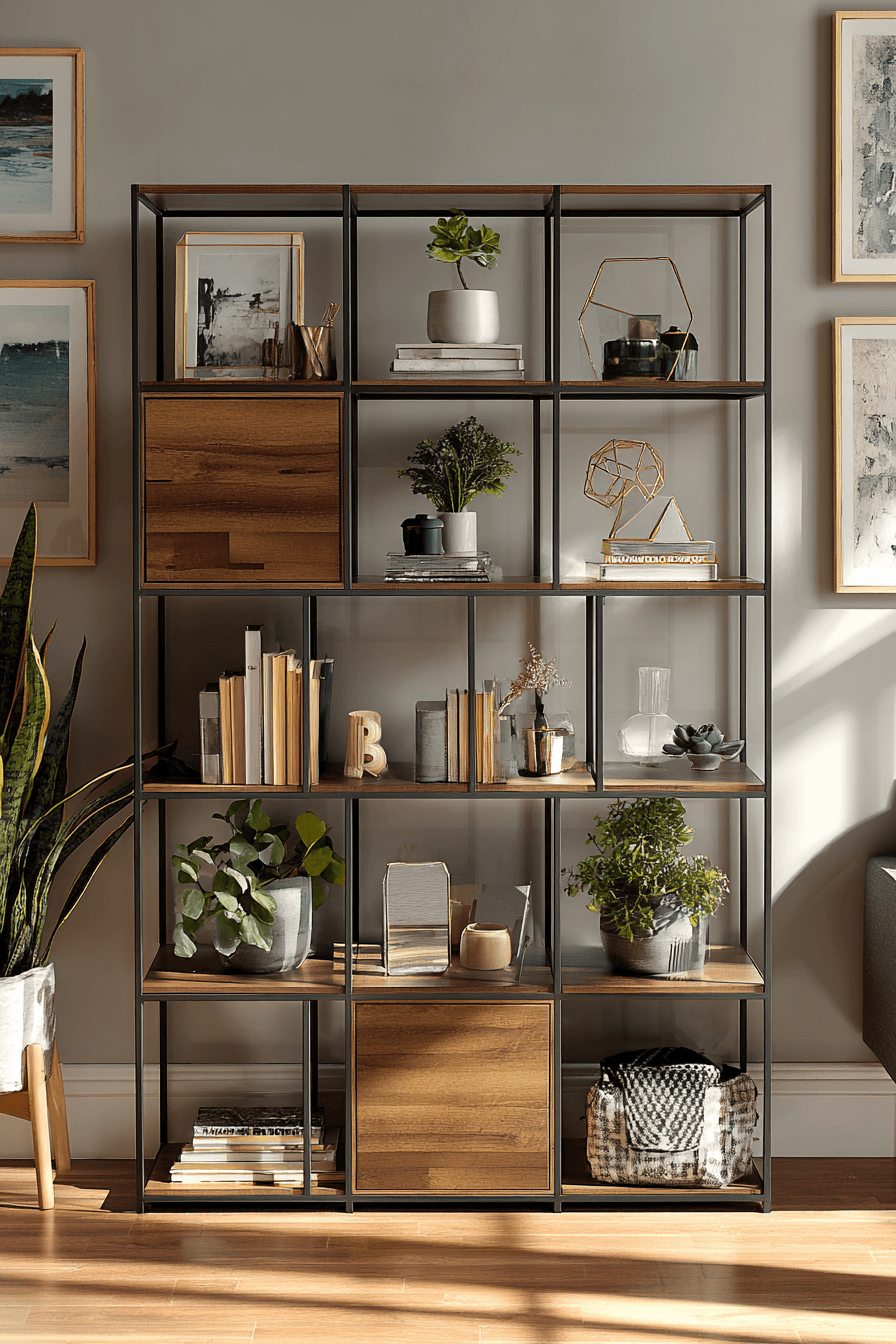 27 Bookshelves For Small Spaces That Make Tiny Rooms Feel Instantly ... with Kitchen Shelf Design