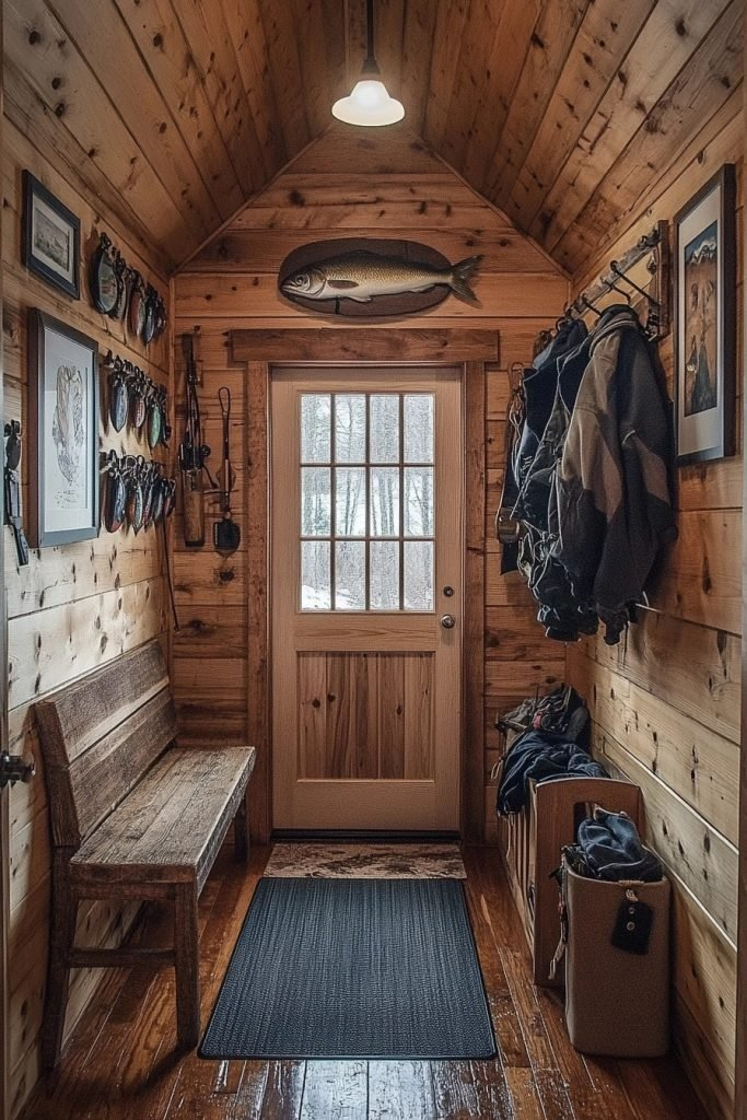 29 Small Fishing Cabin Interior Ideas To Create The Ultimate Fisherman ... intended for Fishing Cabin Design