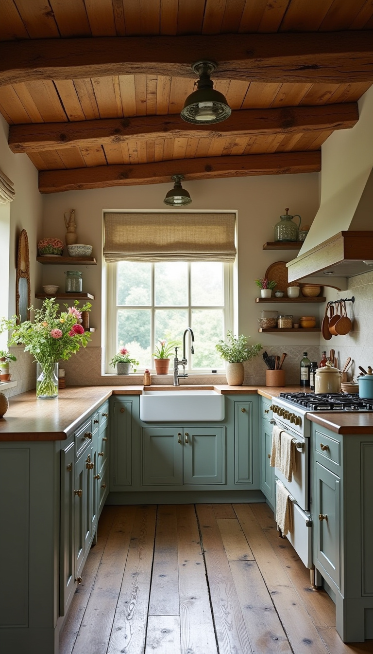 30 English Cottage Inspired Kitchens That Will Make You Feel Right At ... throughout Blending Modern Comfort with Rustic Charm Inside Today’s Most Welcoming Cottage Kitchens