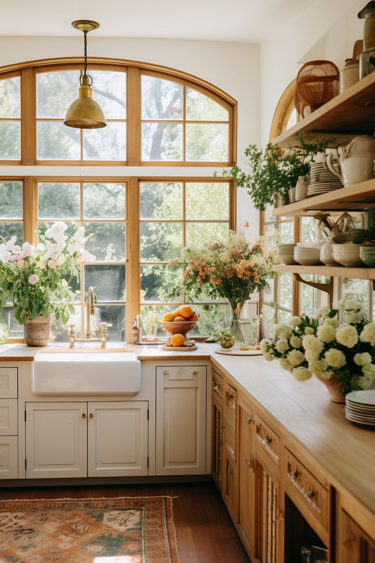 40+ Cozy Cottage Kitchen Ideas In 2024 | Cozy Cottage Kitchen, Country ... with Blending Modern Comfort with Rustic Charm Inside Today’s Most Welcoming Cottage Kitchens
