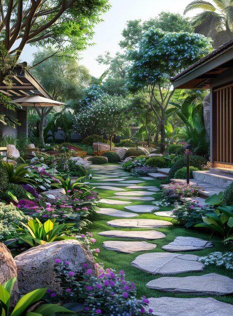 A Lush And Tranquil Garden Haven | Premium Ai-Generated Image with regard to Turning Dark Corridors into Lush Havens With Thoughtful Shade Garden Design