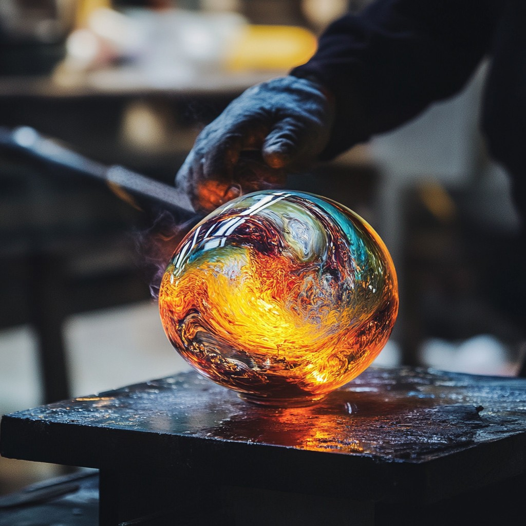 Free Crafting Glass Art Image - Artisan, Glassblowing, Workshop ... inside Candle Bulb Design