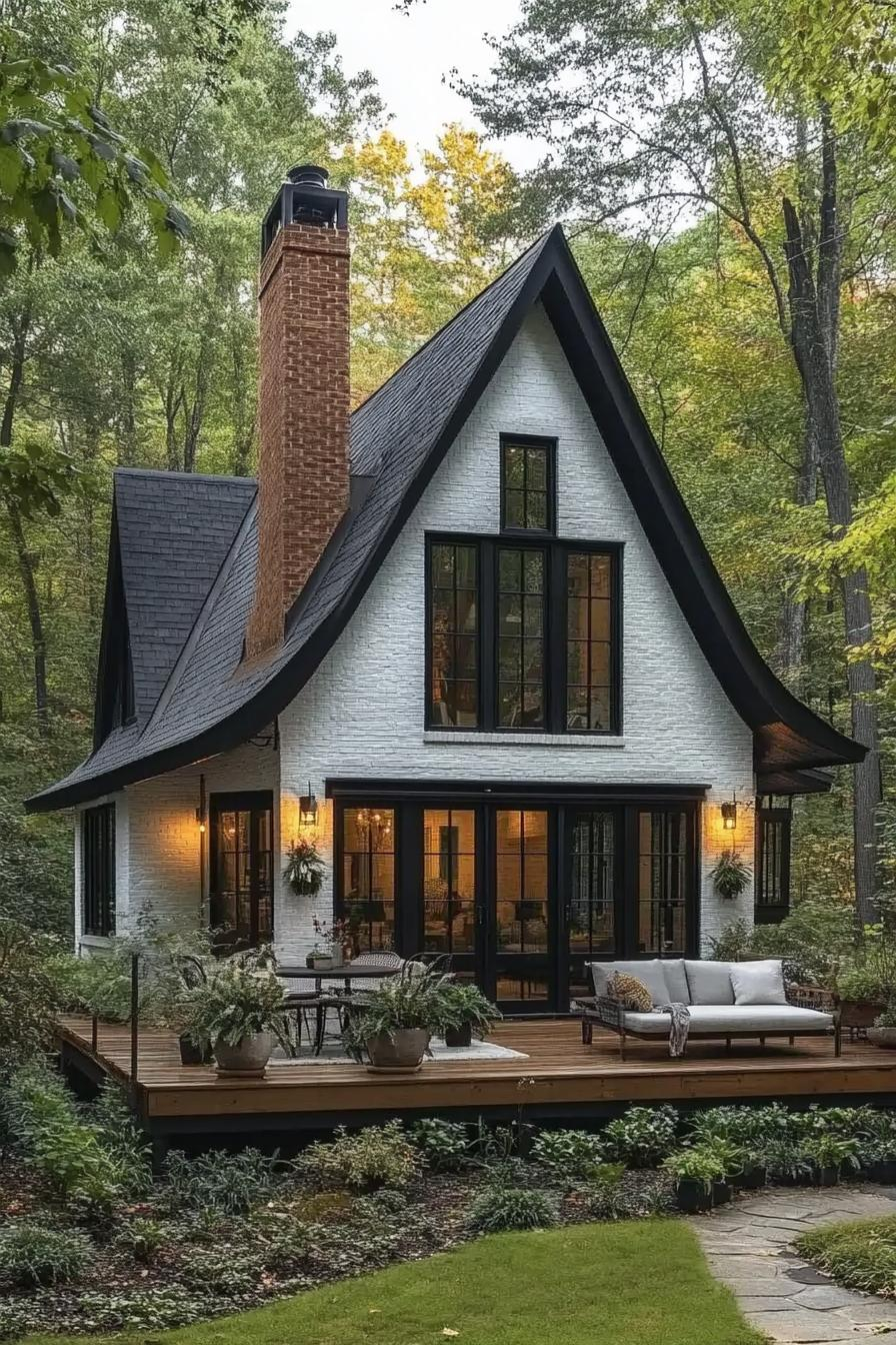 House With Steep Pitched Roof: Timeless Design And Architectural Appeal in Tudor Home Design