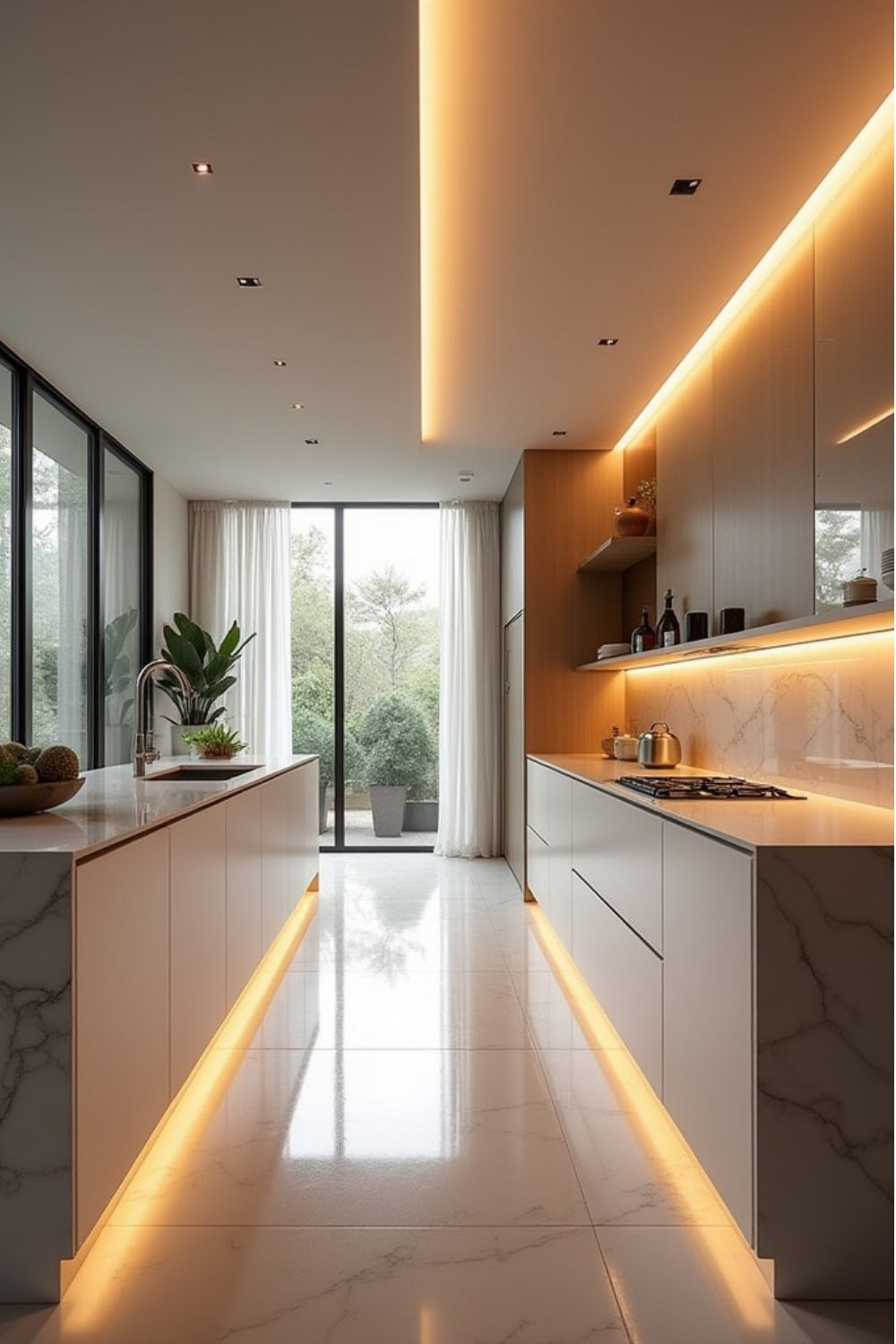 Creating Warmth in Modern Kitchens Through Innovative Lighting and Textures