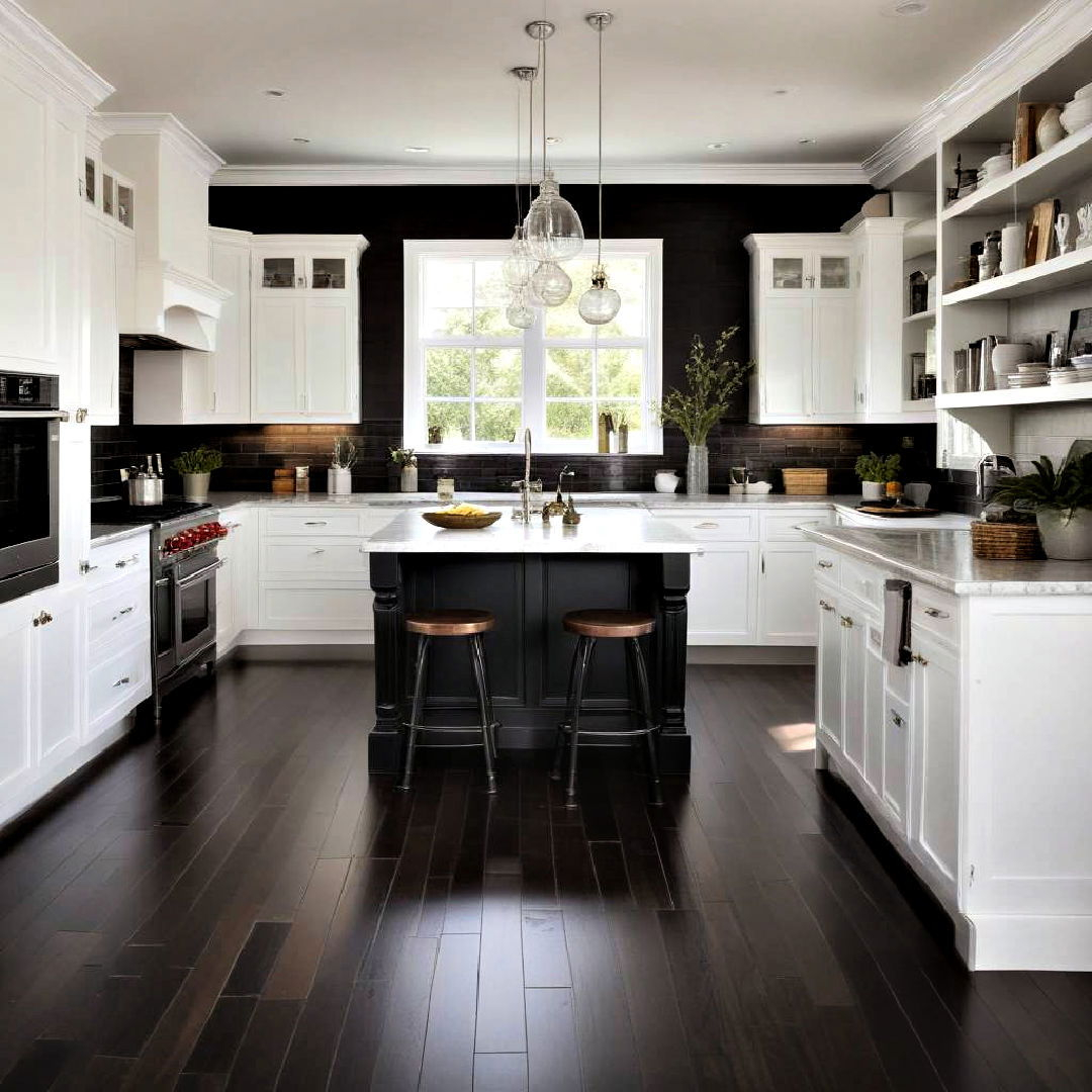 Kitchen Ideas With Dark Floors: Stylish Designs For Modern Spaces throughout Toe Kick Lighting