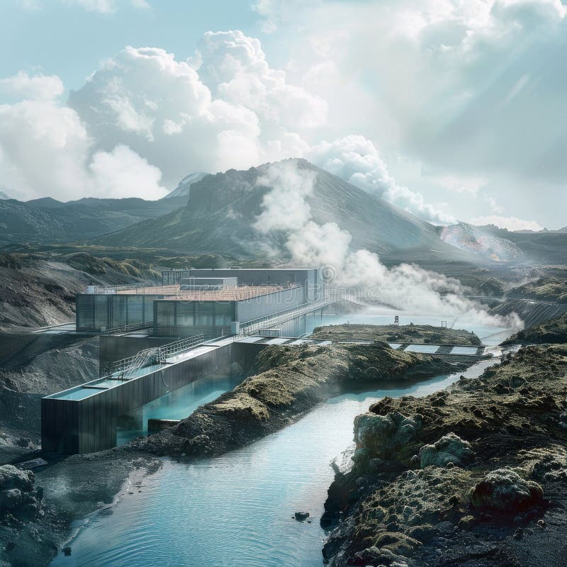 Modern Geothermal Facility Stock Image. Image Of Sustainable - 311756089 pertaining to What we learn from global resorts wrapping serene wellness spaces around geothermal pools