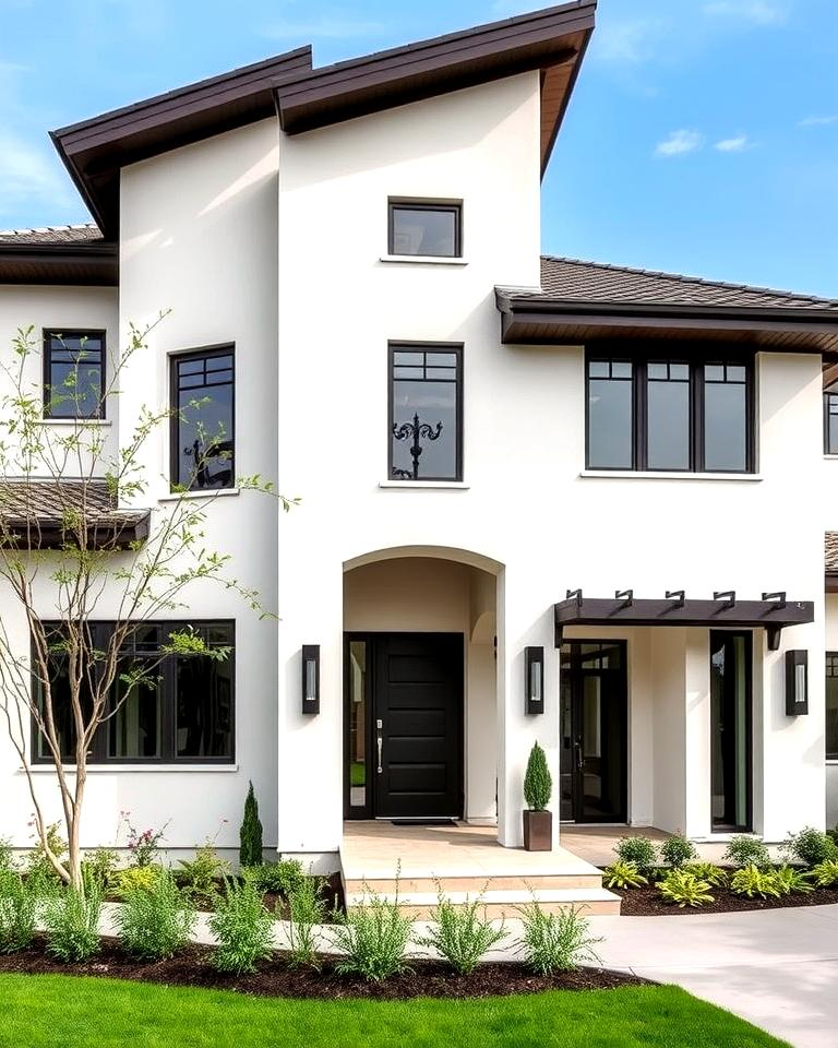 Modern House Stucco Elevation: Elevate Your Home’s Curtain Wall Design within How Textured Stucco Finishes Transform Modern Architecture in 2026