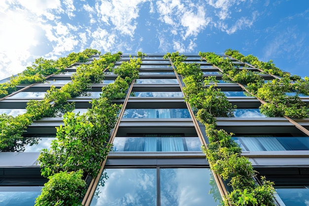 Modern Residential Building With Eco Friendly Design Featuring Greenery ... for Exploring the Timeless Appeal of Eco Friendly Architectural Fixtures