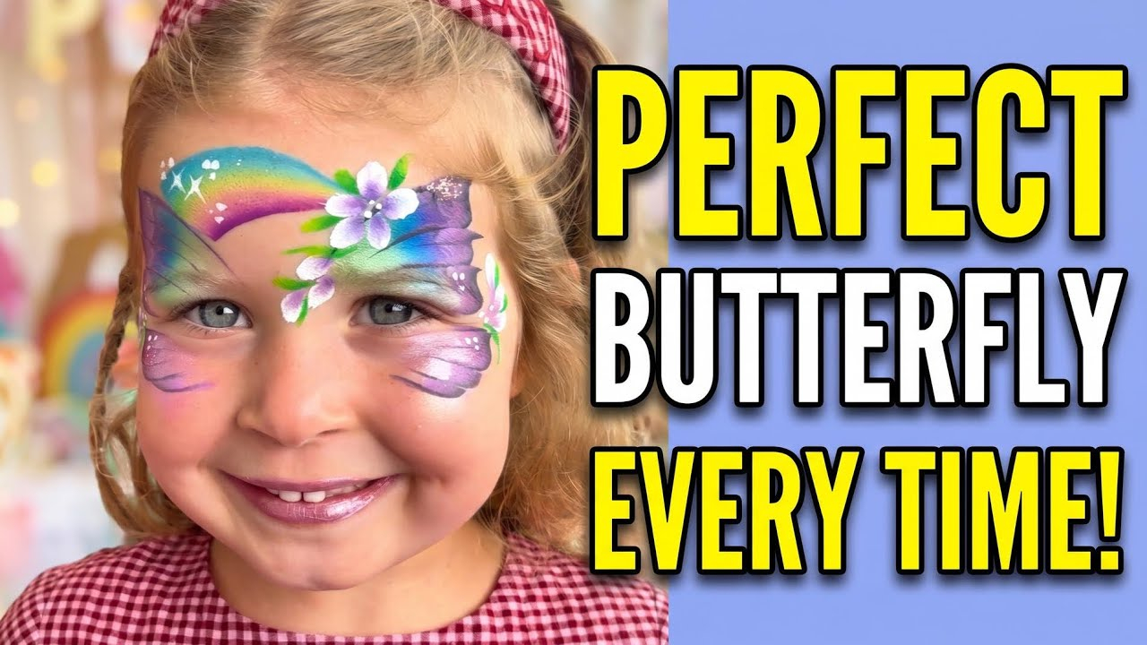 Perfect Butterfly Face Paint Every Single Time Guidelines! - Youtube intended for Newsletter Design