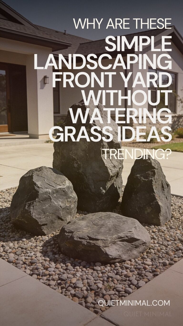 Simple Landscaping Front Yard Without Watering Grass - Quiet Minimal with How a simple laundry to landscape setup can transform your home watering routine without touching your plumbing