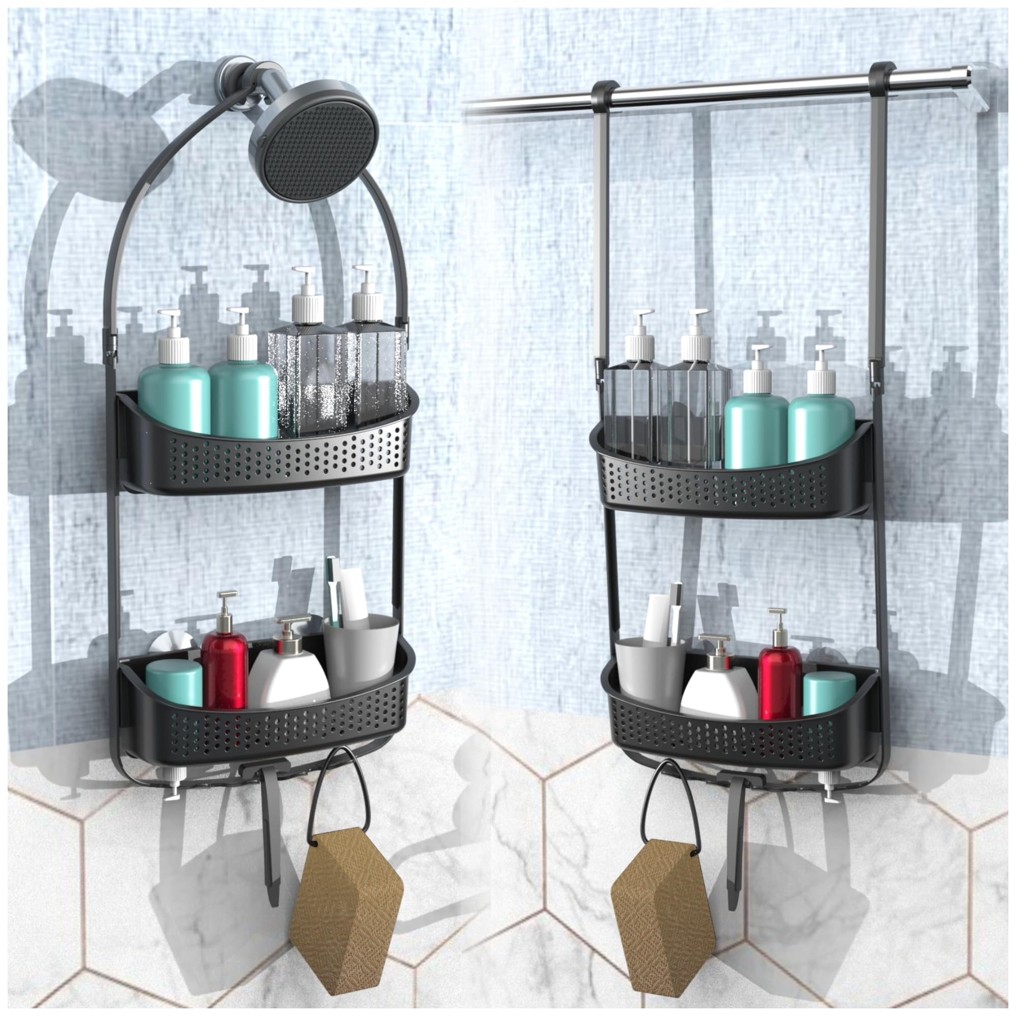 Top 5 Best Shower Caddy Hanging Plastic For Your Bathroom In 2024 intended for Balancing Aesthetics and Drainage in Everyday Shower Caddy Design