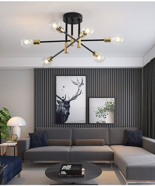20+ Hanging Lights For Living Room: Ideas For Your Home In 2024 for Chrome Light Fixture