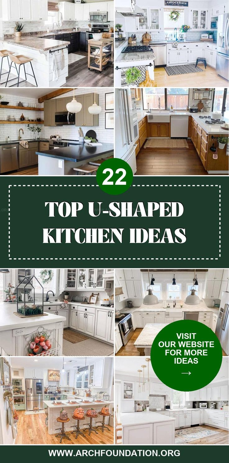 22 Clever U-Shaped Kitchen Ideas For Maximizing Space | U Shaped ... in How to Make Every Inch Count in Your 2026 U Shaped Kitchen Renovation