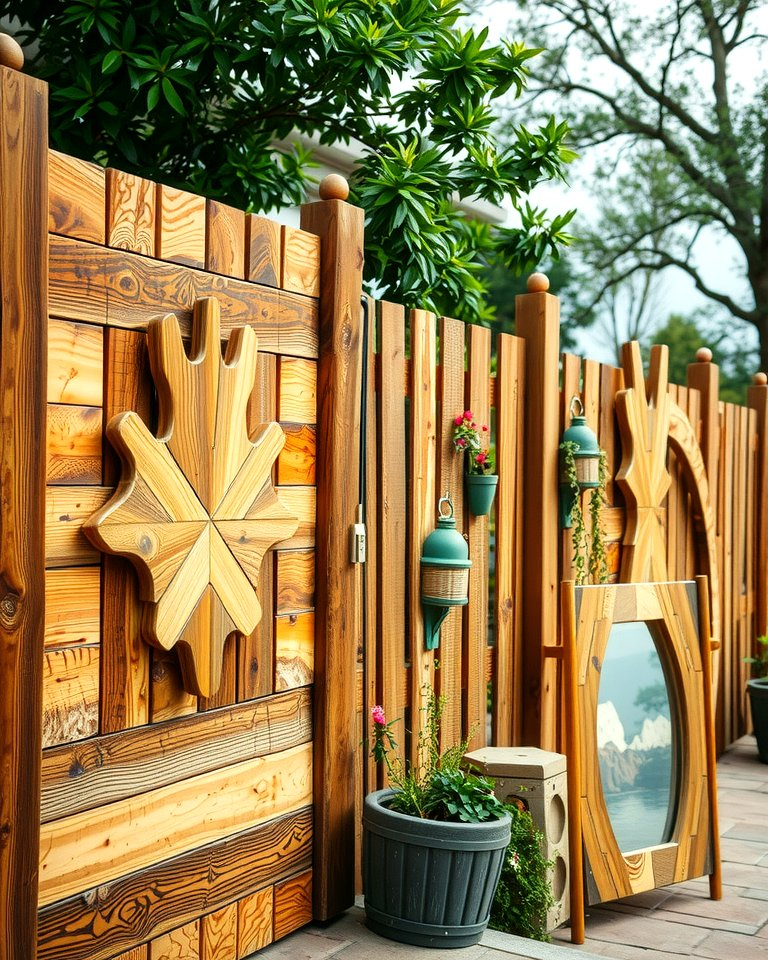25 Fence Art Ideas To Add Personality To Your Yard for How to Choose the Right Wood Fence Design for Your Yard Personality
