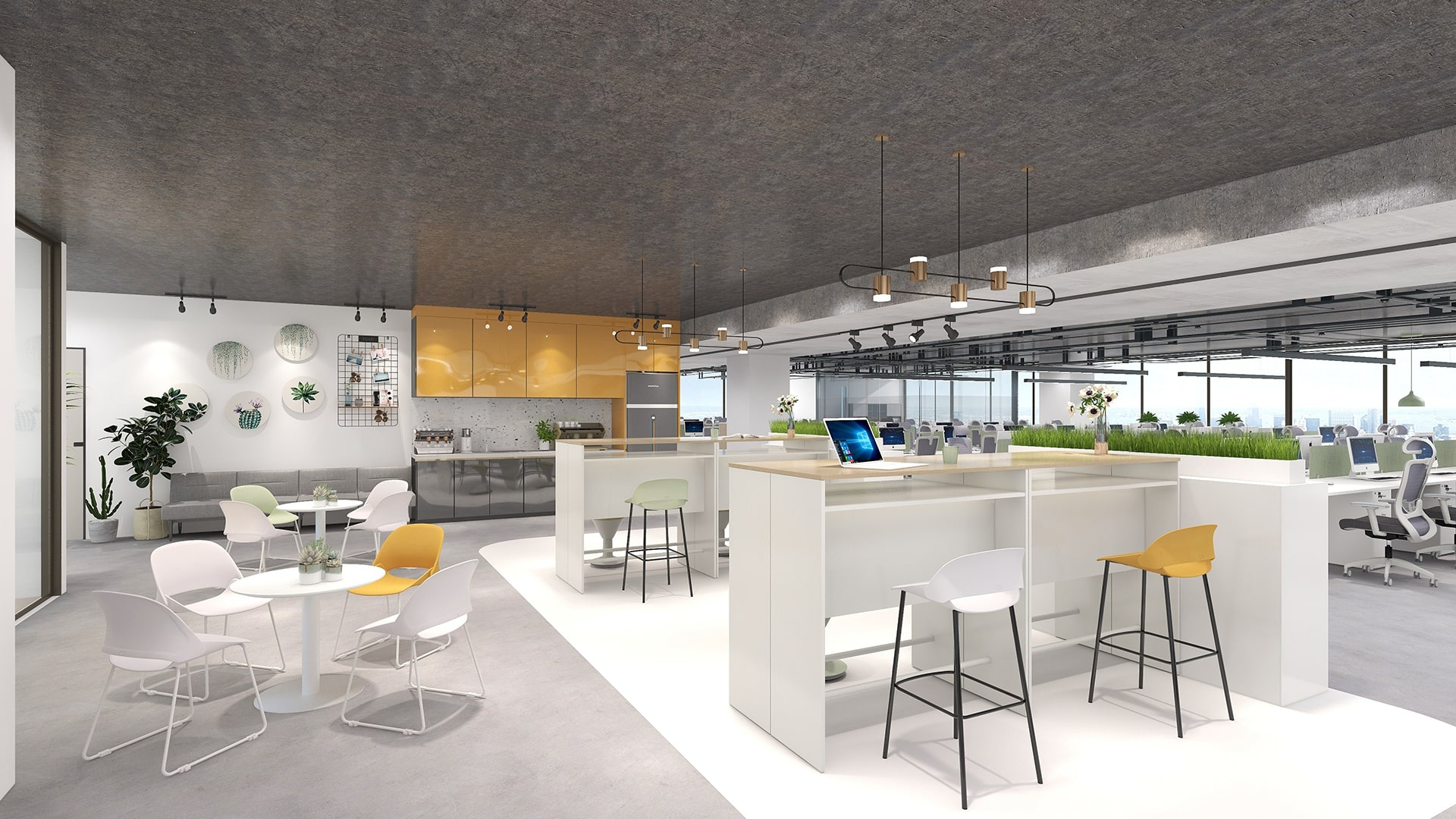 5 Work Zones Designed For High-Performance - Hitec Offices with regard to Home Office Layout