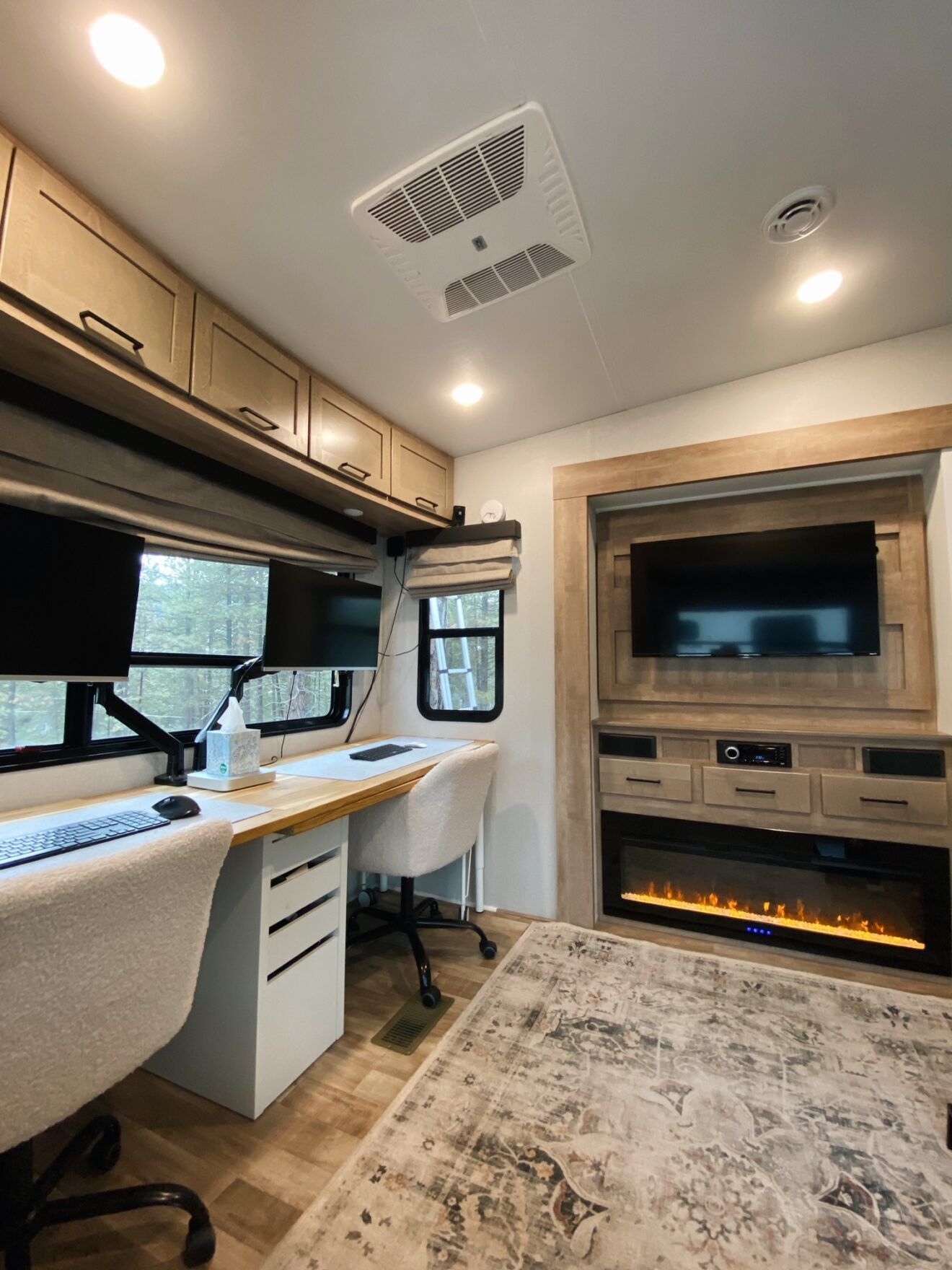 7 Creative Rv Office And Desk Ideas: Space-Saving Workspaces For Remote ... inside Rv Garage Design