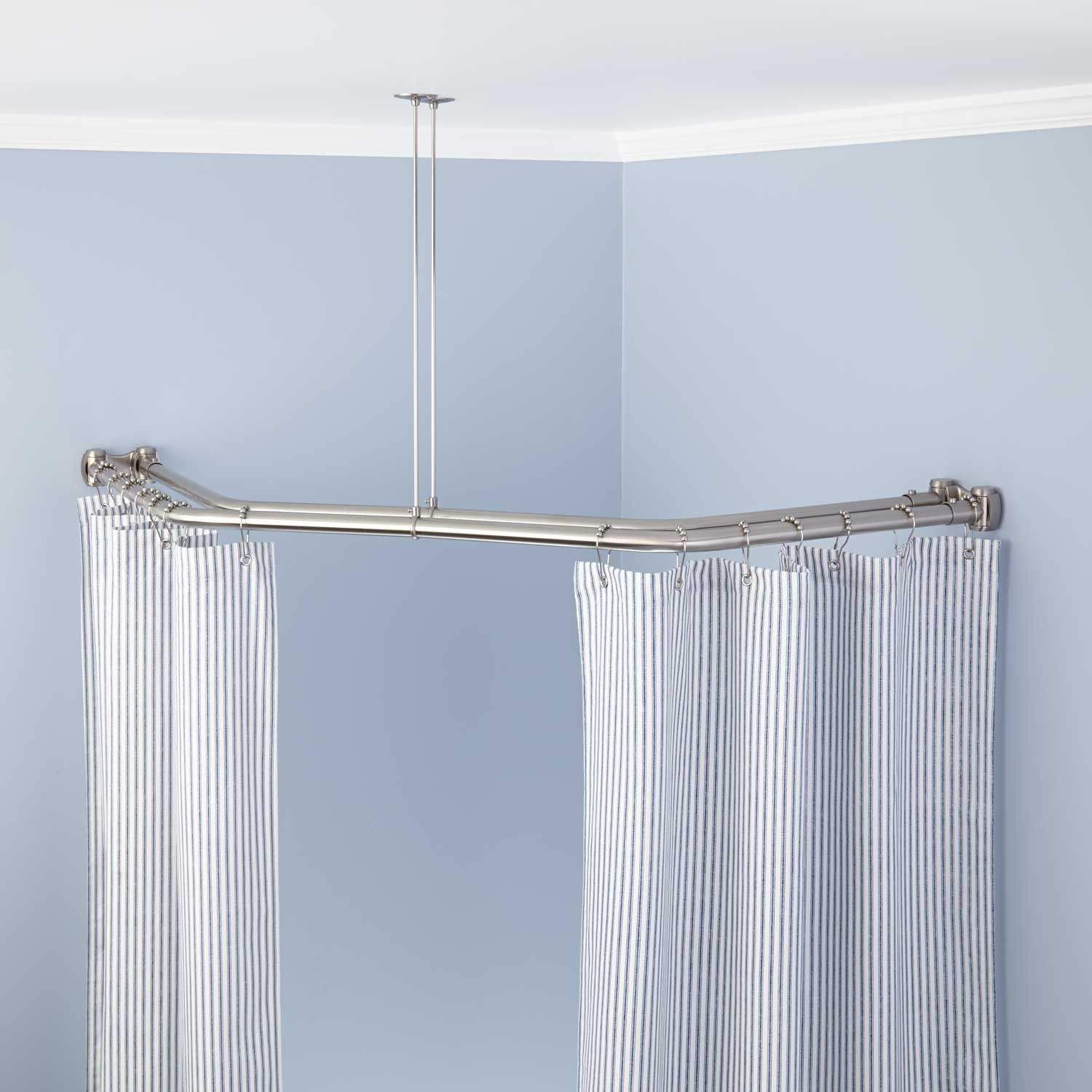 A Guide To Choosing The Right Shower Stall Curtain Rod - Shower Ideas throughout Shower Rod Design