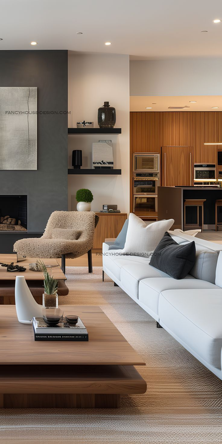 Contemporary Living Room Showcases Clean Lines And Bespoke ... inside Bringing Authentic Craftsmanship Into Modern Living Spaces