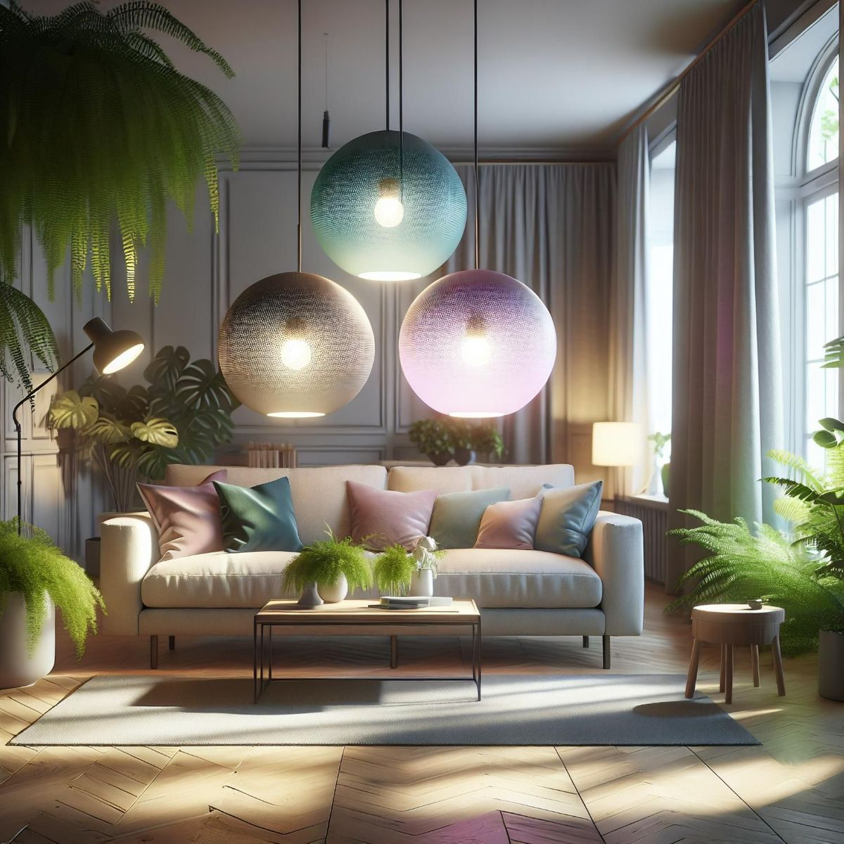 Bringing Contemporary Elegance Into Everyday Living Rooms With Statement Hanging Lights