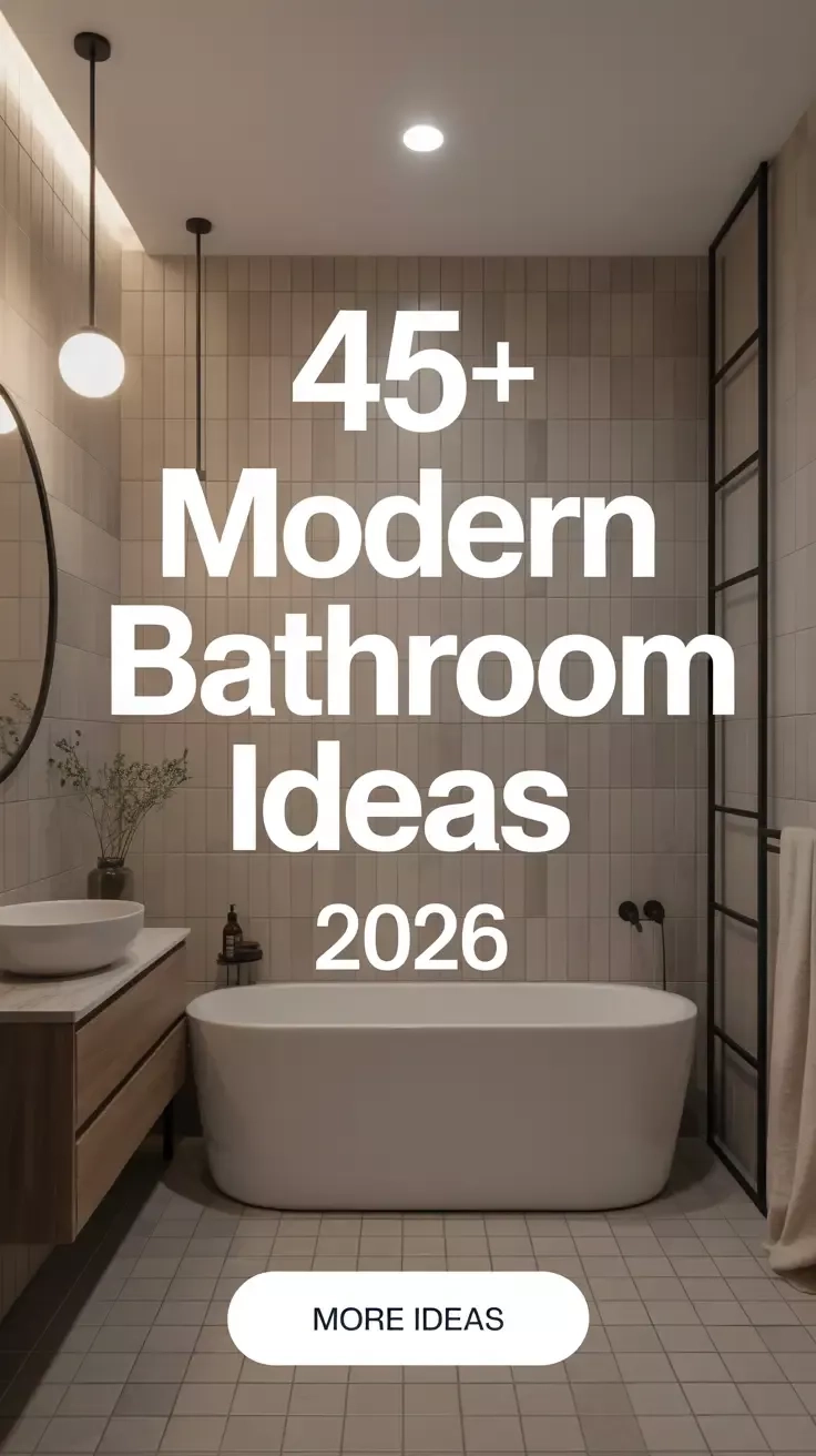 🛁 Modern Bathroom Ideas 2026 Minimalist Luxury Trends | Modern And ... inside 27 Stunning Shower Ideas Transforming Everyday Spaces in 2026
