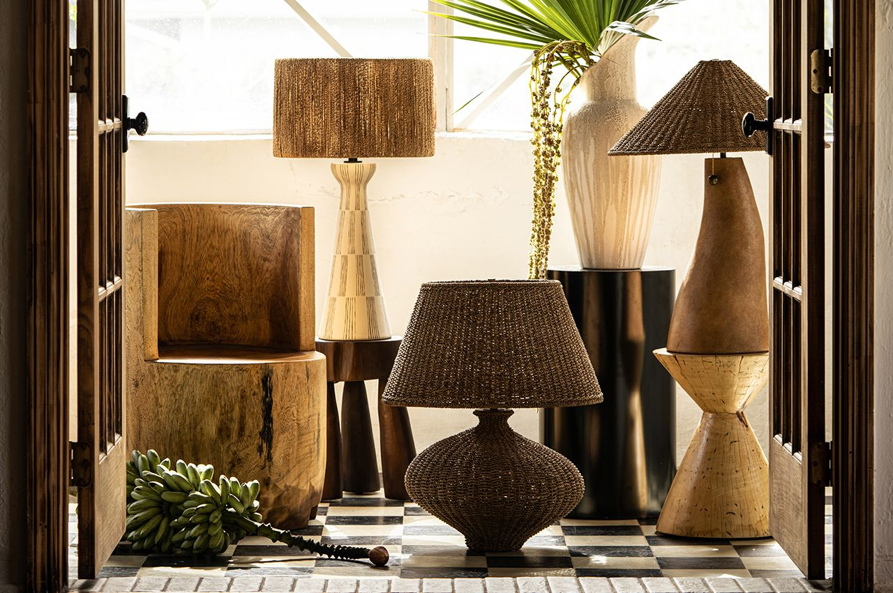 Folk And Flora Lighting Collection Is Earthy Illumination | Lighting ... in Finding harmony between vintage furniture and contemporary illumination pieces