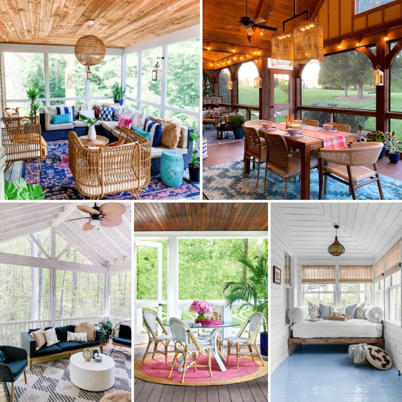 Inspiring Screened Porch Ideas | Kaleidoscope Living in Screen Porch Interior Design