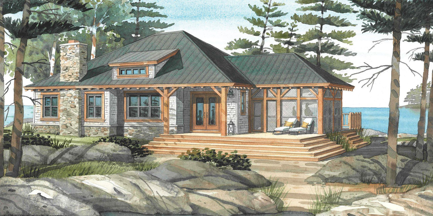 Lakefront House Plans | Tiny House Decor for Balancing modest budgets with grand views in small waterfront floor plans