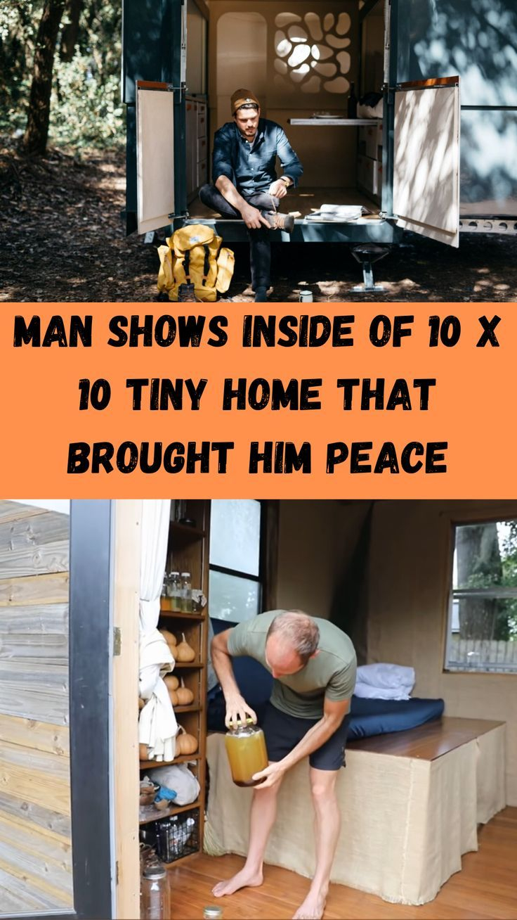 Man Shows Inside Of 10 X 10 Tiny Home That Brought Him Peace – Artofit with How Clever Storage Solutions Finally Brought Peace Back to My Work From Home Routine