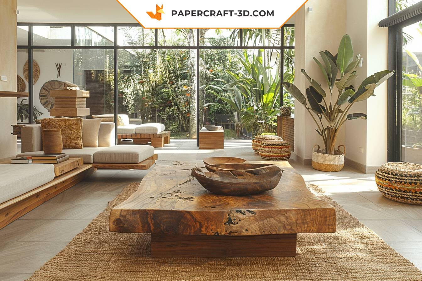 Modern And Handcrafted Decoration: Tips And Inspiration Papercraft-3D pertaining to Wire Brushed Flooring