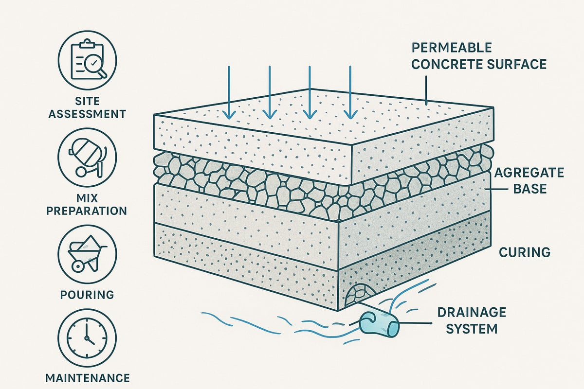 Permeable Concrete Guide: Sustainable Solutions For 2026 - Quartz Coatings in Permeable Pavement Design