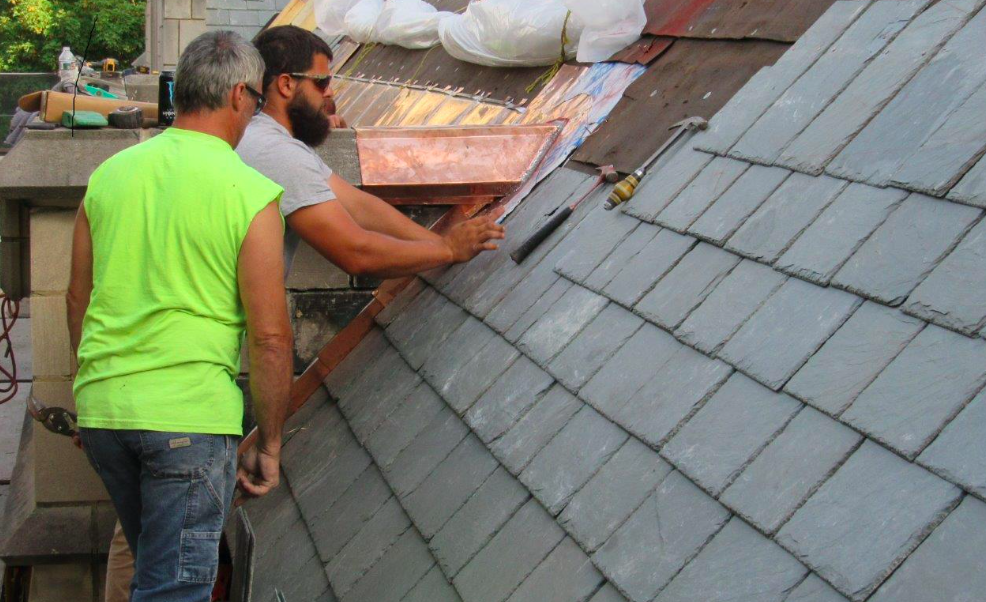 Restoring Natural Slate Roof Takes Expert Craftsmanship - Roofing regarding Behind the Masterpiece Exploring the True Craftsmanship of Slate Roof Installation