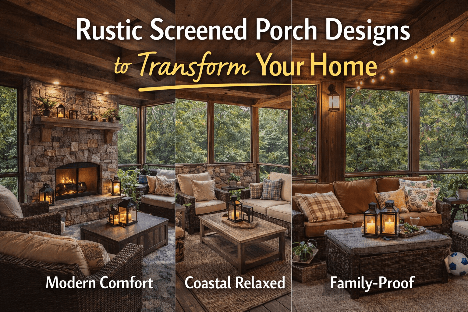 Rustic Screened Porch Designs To Transform Your Home – K&K Exteriors pertaining to Layering Textures And Lighting To Make Your Screened Porch Feel Like Home