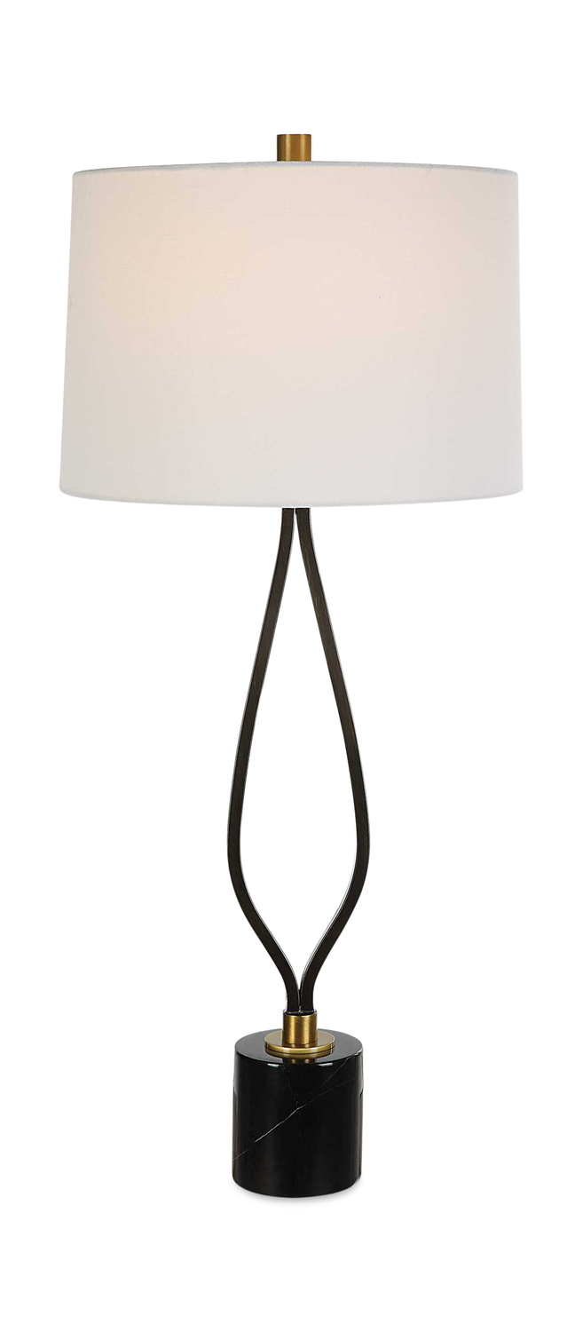 Separate Paths Iron Table Lamp | Hom Furniture in Swing Arm Sconce