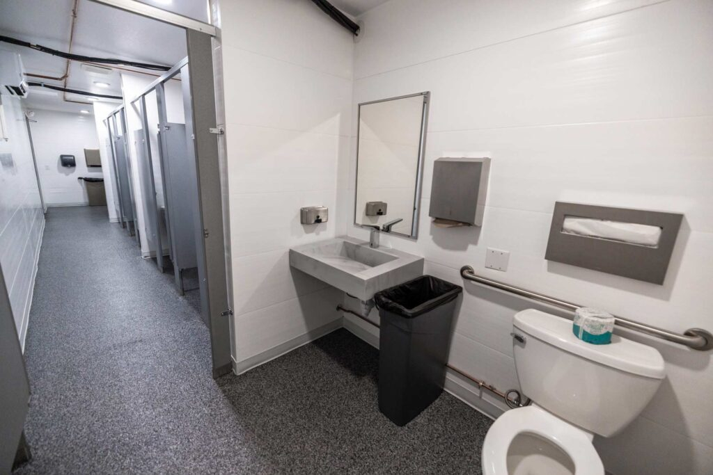 Shipping Container Bathrooms - Roxbox Containers inside Balancing Luxury and Efficiency Inside Modern Shipping Container Restrooms