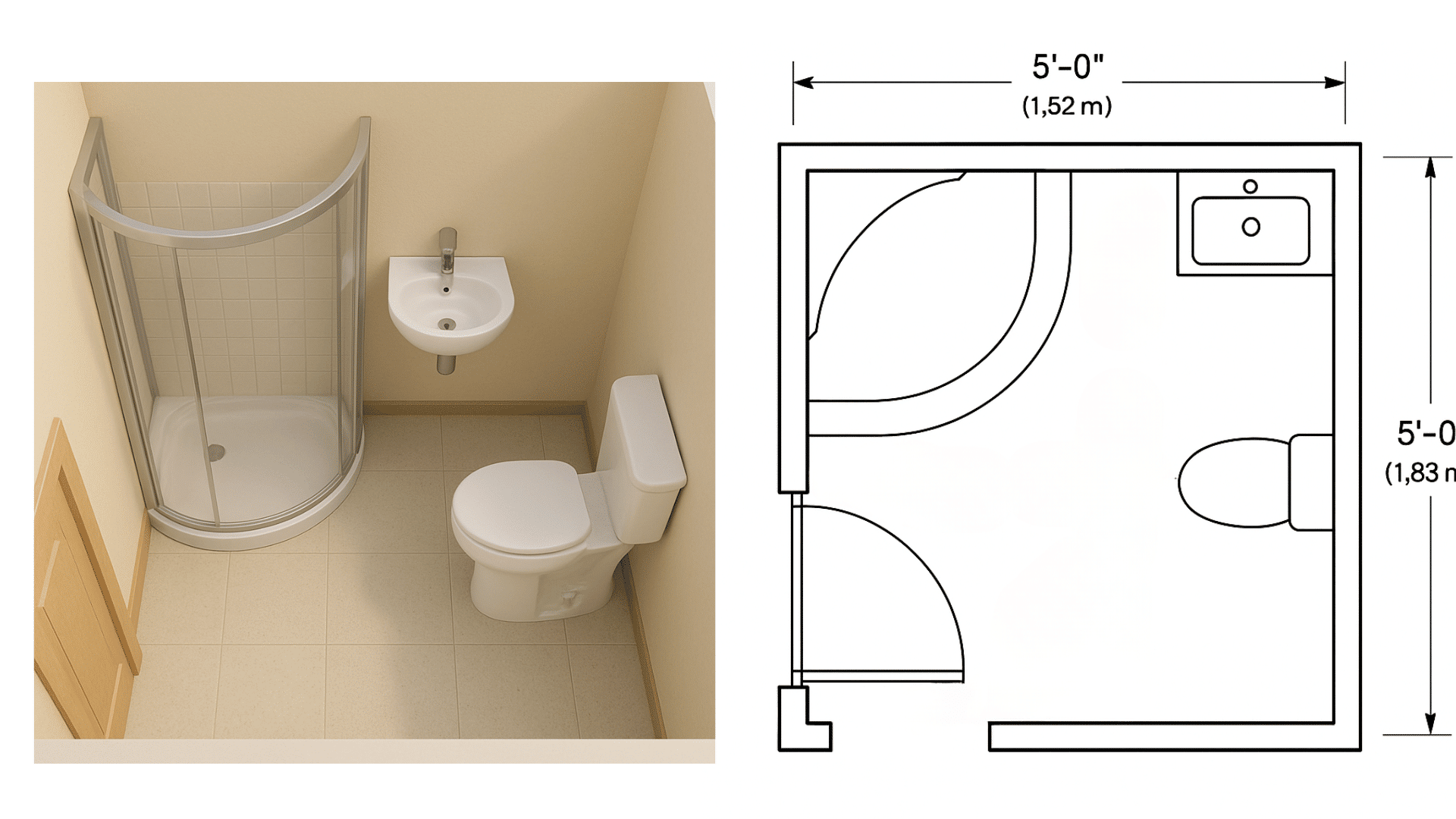 Small Bathroom Layout Dimensions And Planning Made Easy - Anngetty pertaining to Shower Rod Design