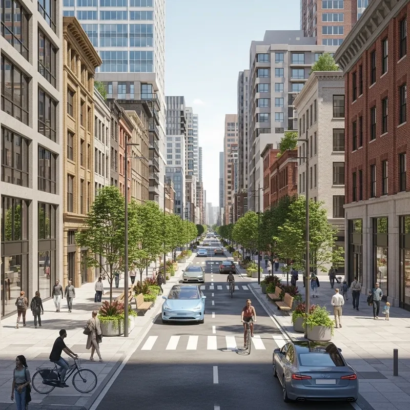 Stunning Urban Streetscapes: Enhancing Urban Aesthetics | Ai Art ... within Rethinking neighborhood streetscapes through thoughtful auto court cluster planning