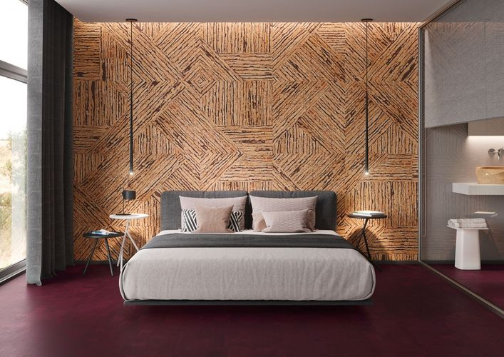 Sustainable Wall Coverings – Vertical 3D Cork | Architectureau in Rethinking Cork Tile Design for Modern Sustainable Interiors