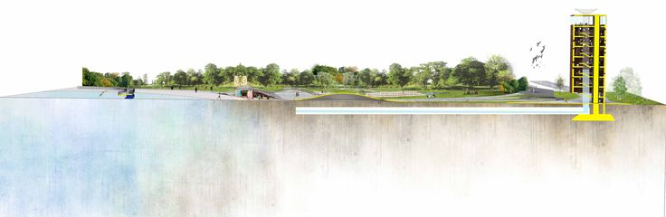 Waterfront Section And Water Tower Library | Water Tower, Urban Farming ... inside What Years of Interviewing Waterfront Architects Taught Me About Framing the Perfect Lake View