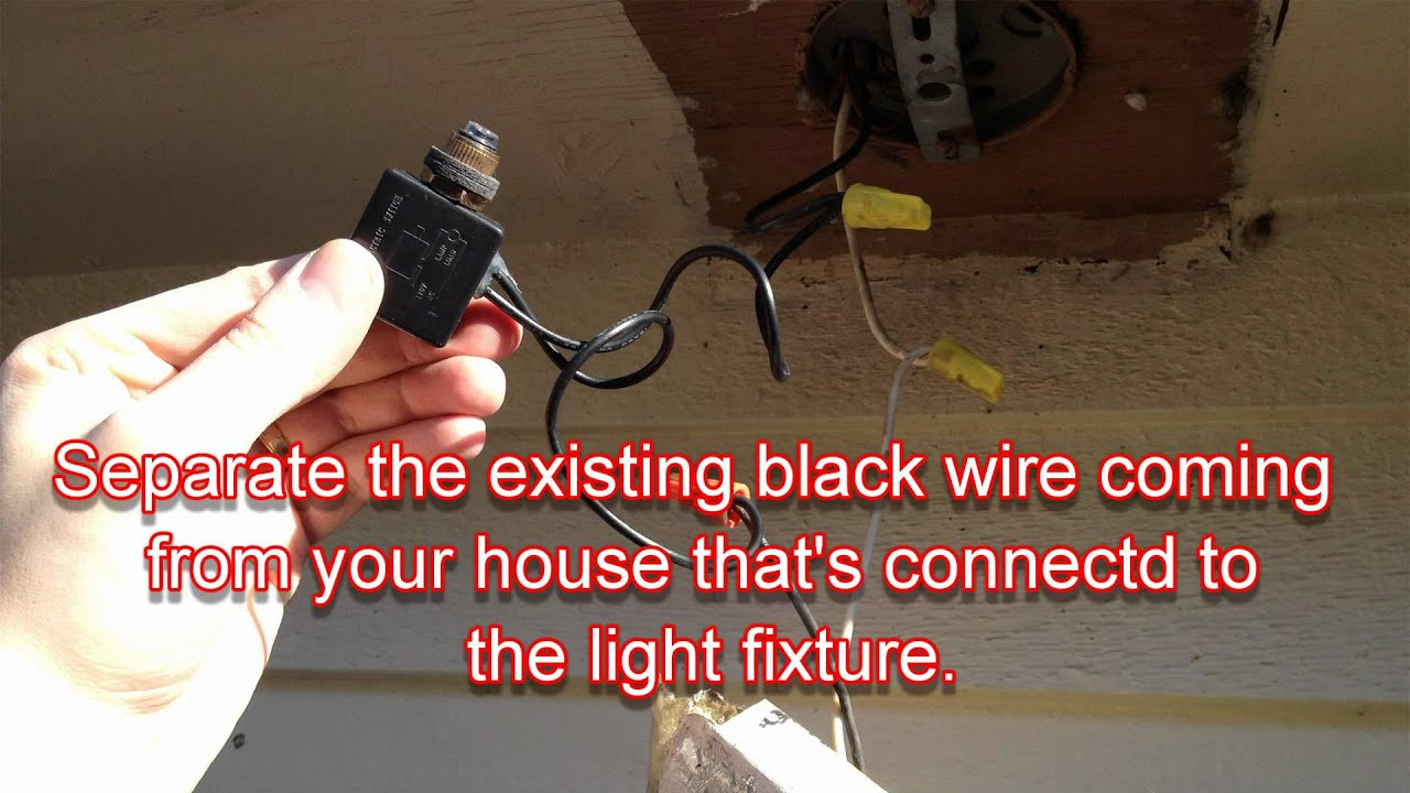 How To Convert Any Outdoor Light To Turn On Automatically At Night ... with regard to How To Fix Outdoor Light Timer Schedules