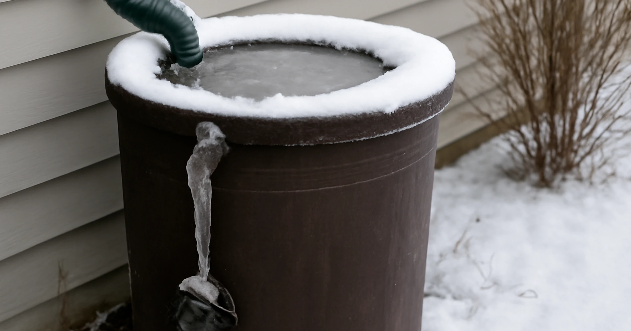 How To Winterize A Rain Barrel Before Freezing Weather regarding How To Winterize A Rain Barrel